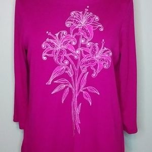 Bob Mackie wearable art blouse